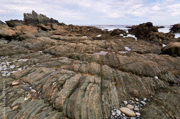 Fototapeta El Garruncho beach. San Esteban. Muros de Nalón