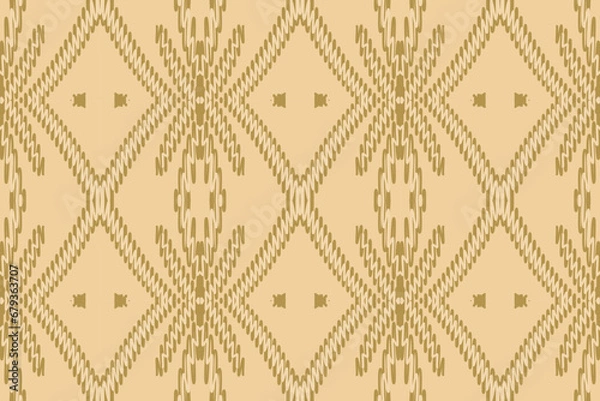 Fototapeta Ethnic oriental Indonesia ikat seamless pattern traditional. Fabric Indian style. Design for background, wallpaper, vector illustration, fabric, clothing, carpet, textile, batik, embroidery.