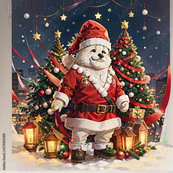 Obraz Seasonal Elegance: Captivating Christmas Decorations