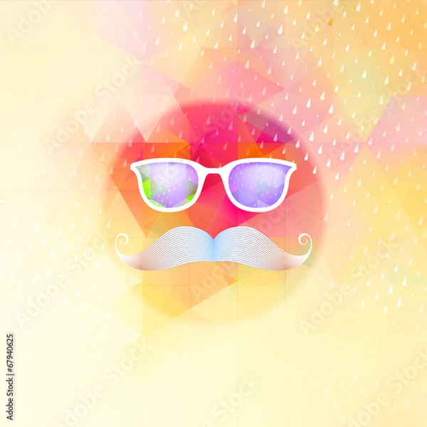 Obraz Retro glasses with reflection. EPS 10