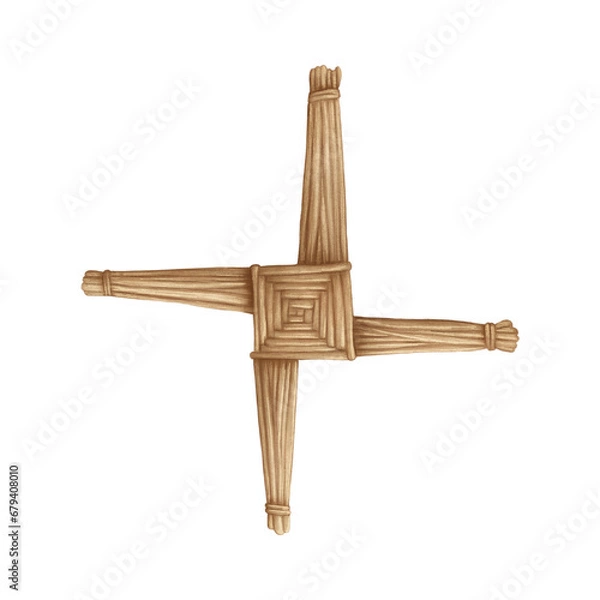 Obraz Straw Brigid's cross for Imbolc.
