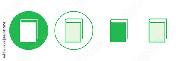 Fototapeta Book icon set. open book icon vector. ebook icon