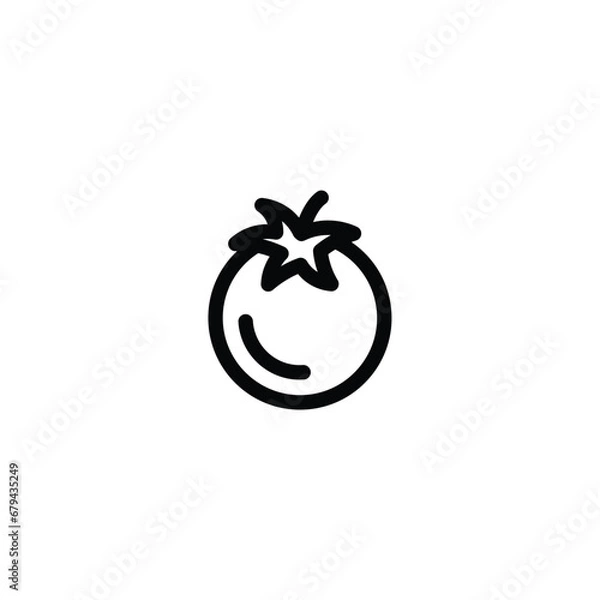 Fototapeta Tomato icon vector. outline icon For Web and mobile apps