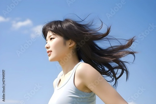 Fototapeta ジョギングをする女性