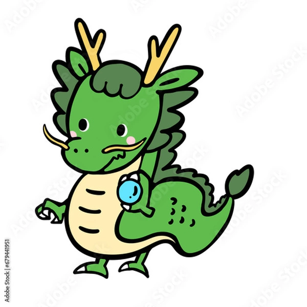 Obraz 辰年の龍のイラスト