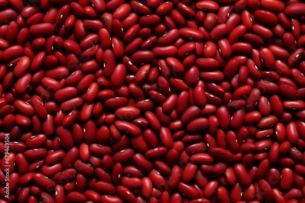 Fototapeta The Art of Cooking Begins with Kidney Bean Texture. Close-Up View