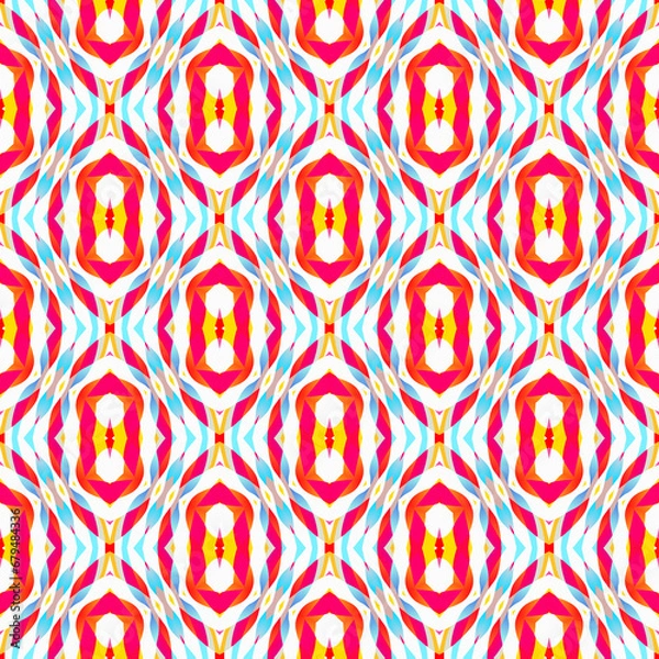 Fototapeta Red polygon shapes Seamless patterns abstract patterns geometric shapes repeat patterns fabric design textile design surface patterns digital paper wallpaper background