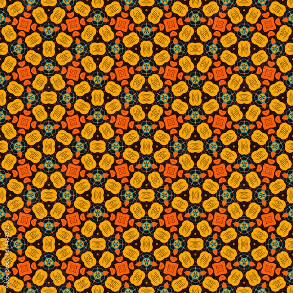 Fototapeta Stylish Seamless patterns abstract patterns geometric shapes repeat patterns fabric design textile design surface patterns digital paper wallpaper background