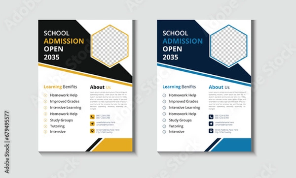 Obraz school flyer Design