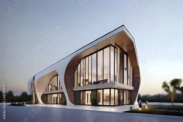 Obraz building in the city,ai generated 