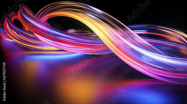 Obraz abstract neon light background