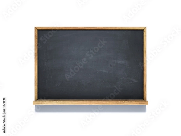 Fototapeta empty chalkboard on white background