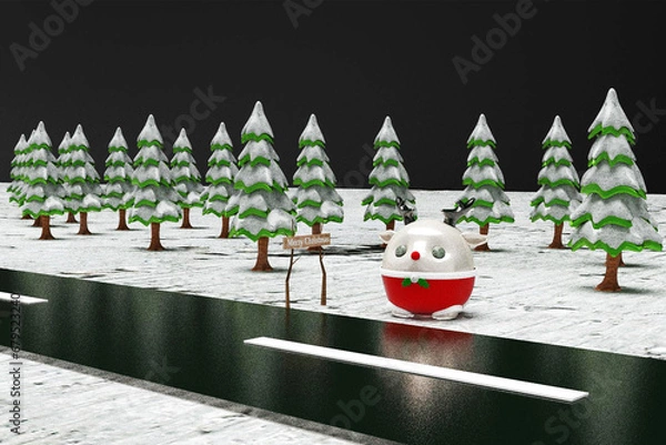 Obraz deer in the woods