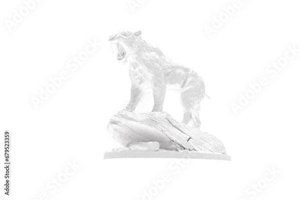 Obraz White Wolf silhouette