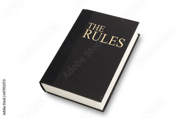 Fototapeta The Rules book