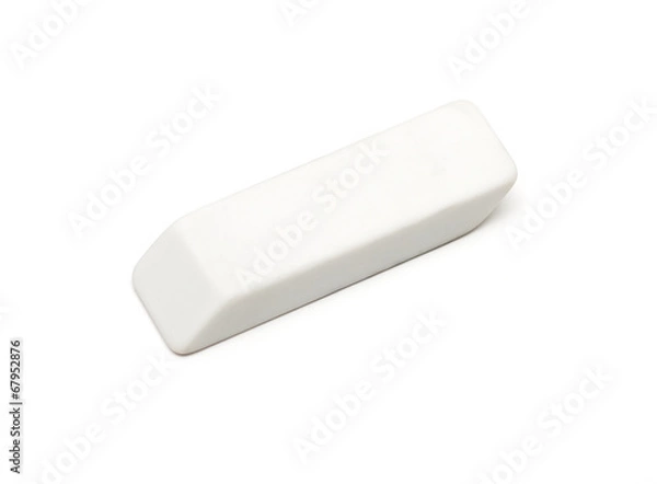 Obraz white eraser on a white background