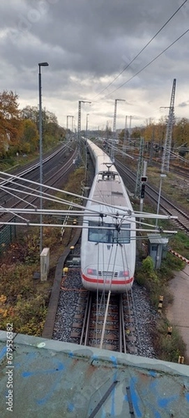 Obraz train under the bridge