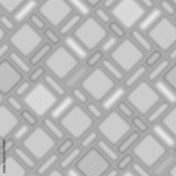 Obraz Seamlessly vector wallpaper with 3d, block-stone