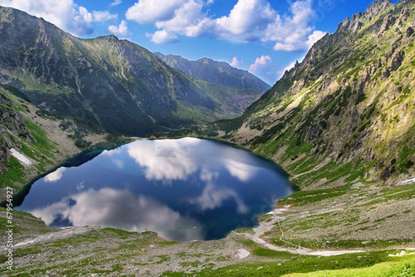 Obraz Tatra mountains and Eye of the Sea in Poland