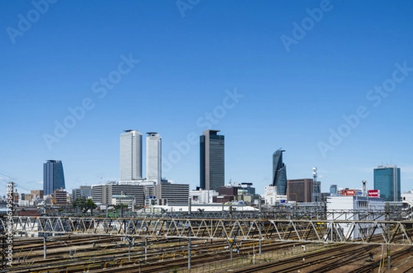Fototapeta 名駅高層ビル群