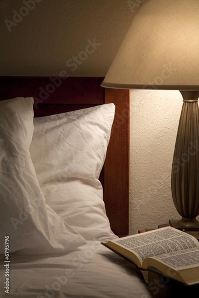 Fototapeta Bedroom Bible reading