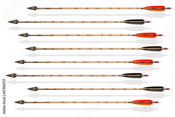 Fototapeta Jagdpfeile freigestellt auf weiß