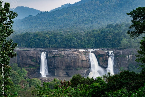 Fototapeta Athirapilly Falls is situated in Athirapilly Panchayat in Chalakudy Taluk of Thrissur District in Kerala