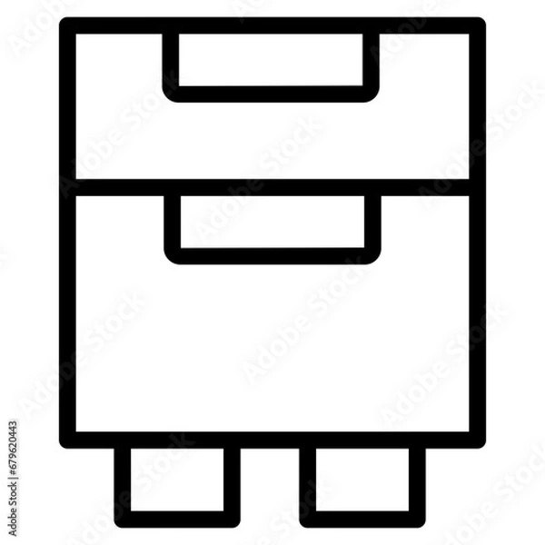 Fototapeta drawer line