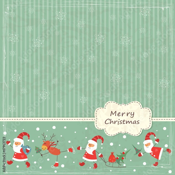 Obraz Christmas vintage background