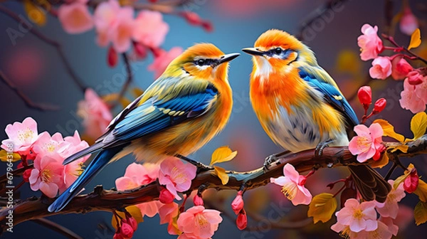 Obraz bird on a branch