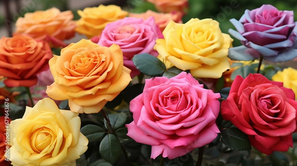 Fototapeta roses background