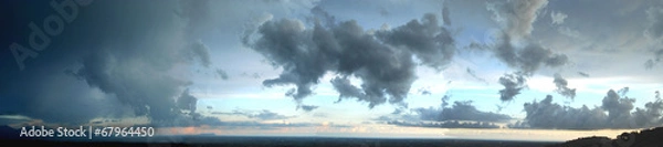 Obraz A night storm - Overview of sky promising rain