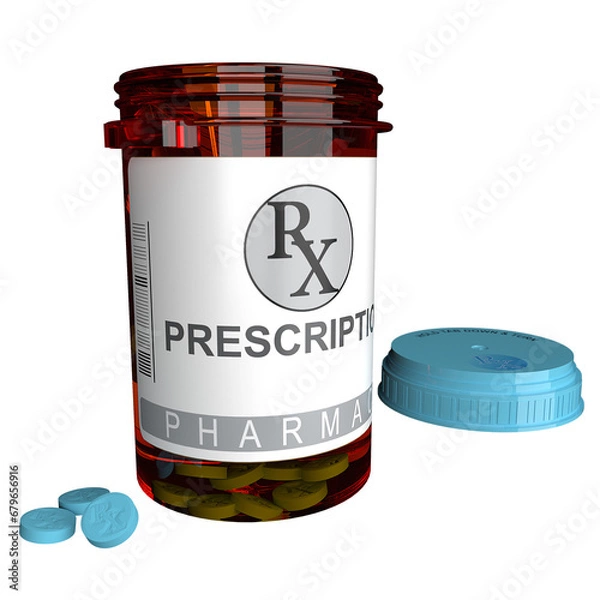 Obraz Prescription Bottle Open