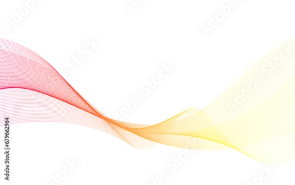 Obraz オレンジの抽象的な曲線