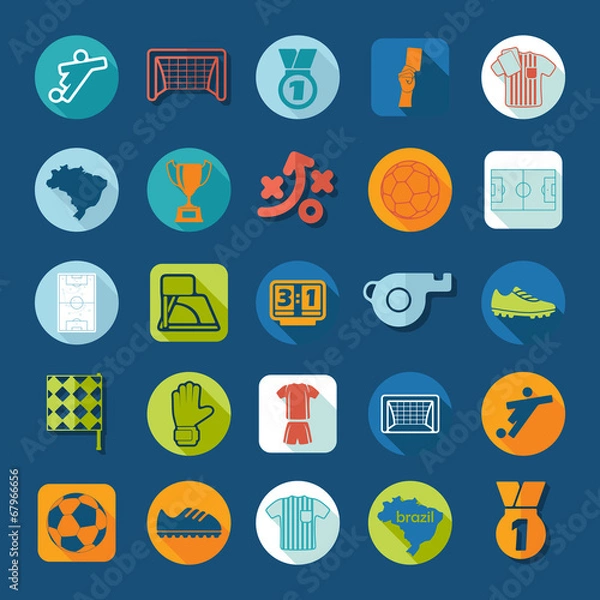 Obraz football, soccer infographic