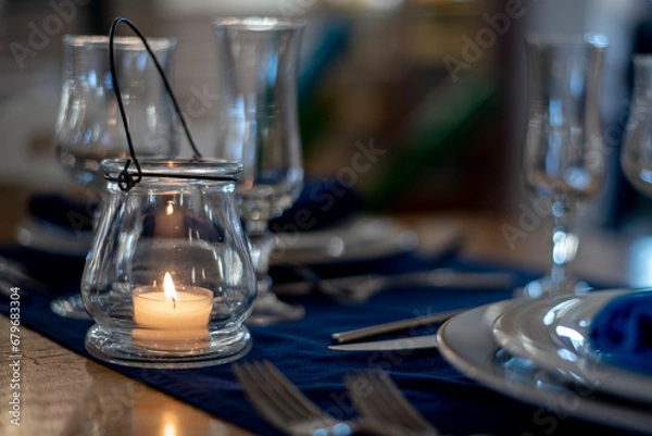 Fototapeta elegant set table 