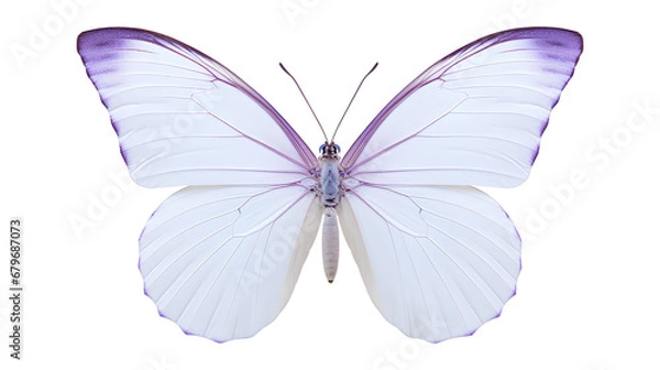 Fototapeta butterfly isolated on a white background, Beautiful Butterflie isolated on a transparent background, Generative AI