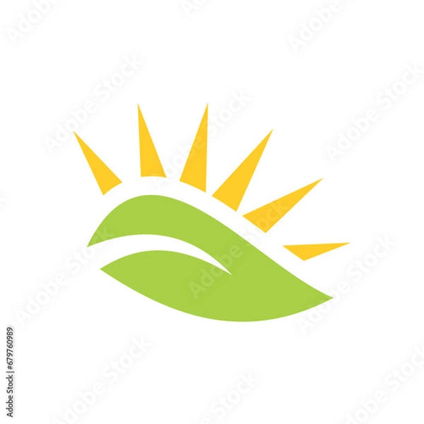 Obraz nature sun vector logo
