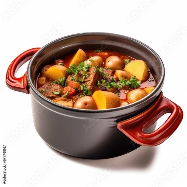 Fototapeta Meat Stew in Pot