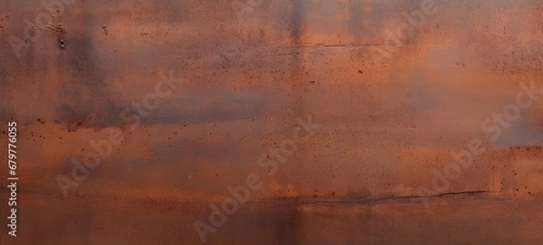 Fototapeta Corten steel weathered. Rustic patina texture for modern, durable architecture. Corrosion versatile, industrial texture, backdrop, background.