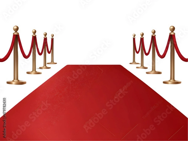 Obraz A red carpet isolated1