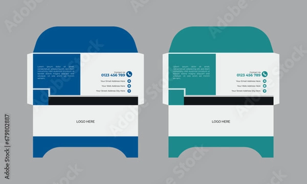 Obraz Vector creative simple envelope design.