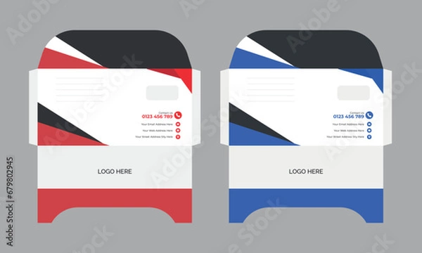 Obraz Vector creative simple envelope design.