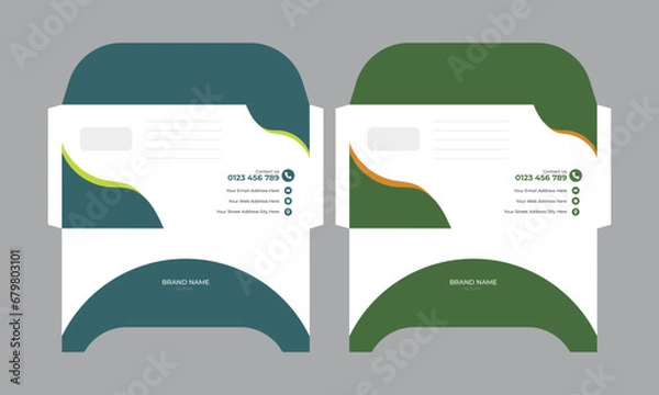 Obraz Vector creative simple envelope design.