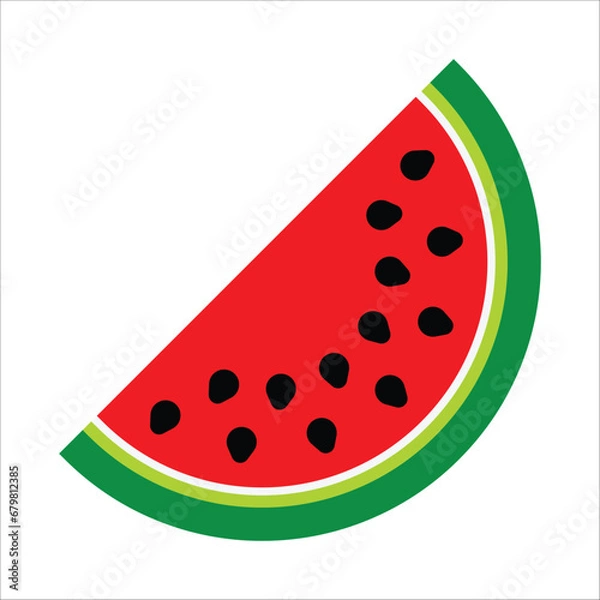 Fototapeta watermelon icon vector design template
