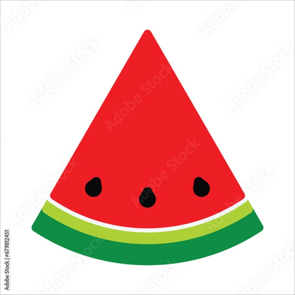 Fototapeta watermelon icon vector design template