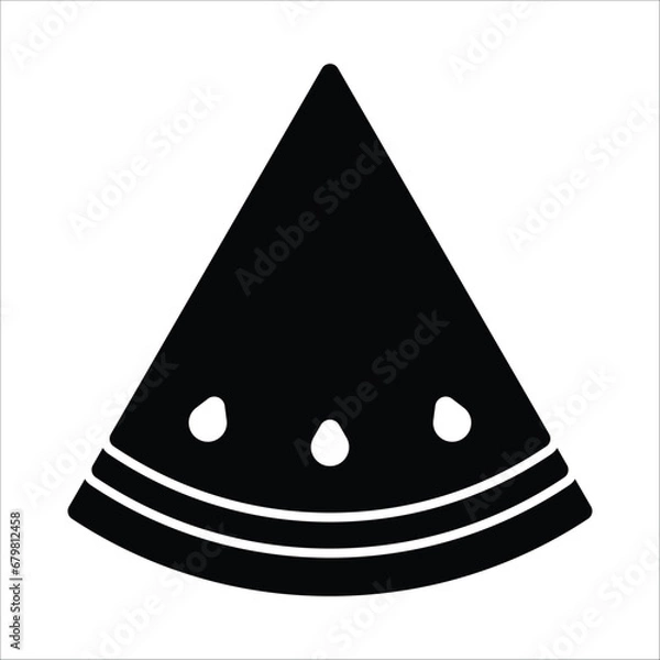 Fototapeta watermelon icon vector design template
