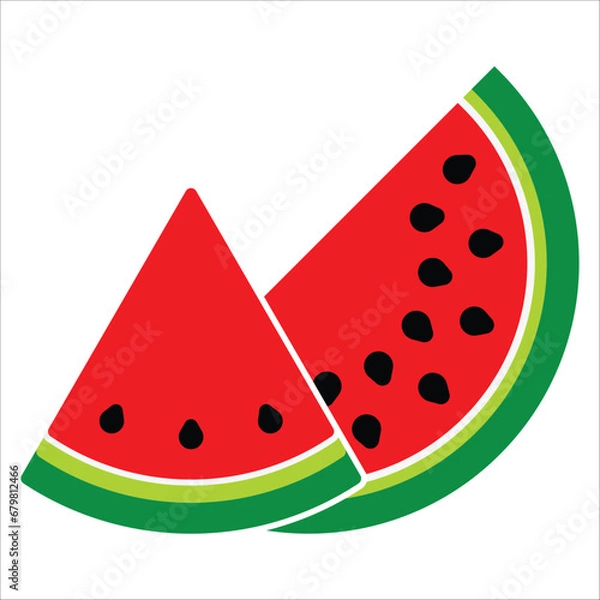 Fototapeta watermelon icon vector design template