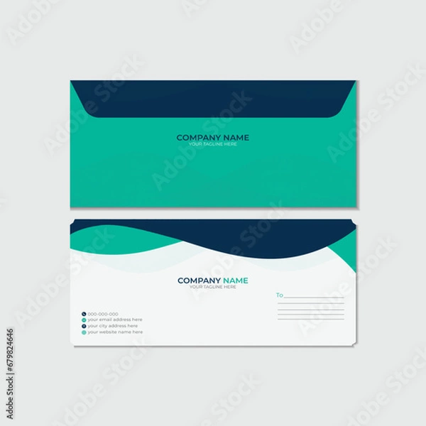 Obraz professional business envelop design template