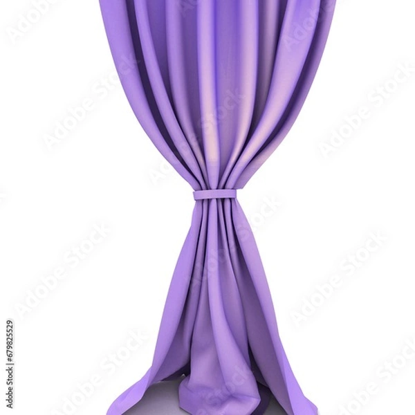 Obraz curtains3d Render Illustration